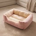 Soft and Plush square shaped bed for Pets. Keep your pet warm and comfortable (Intended for cats and dogs). shipping in description